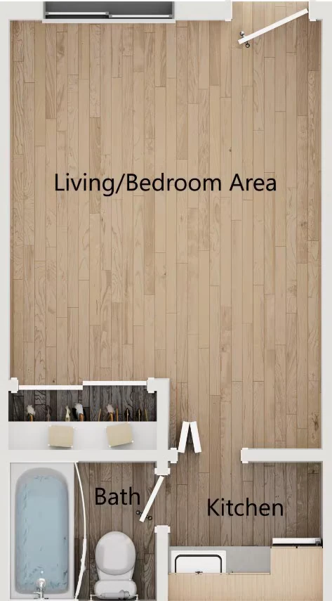 Studio (4) 127 floor plan